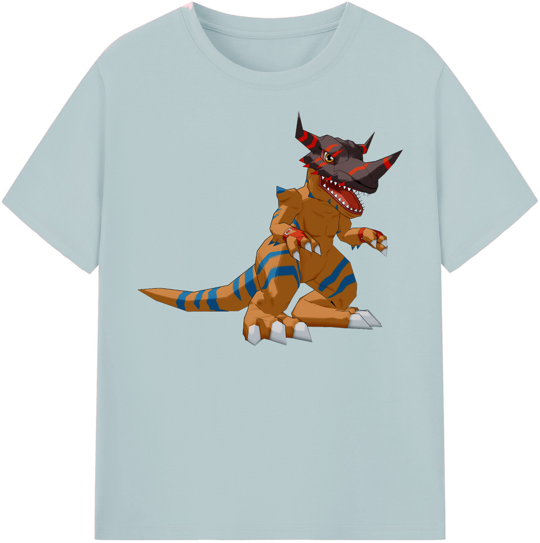 （画像用） Digimon デジタルモンスター/デジモン 綿100％半袖Tシャツ（フロントプリント）